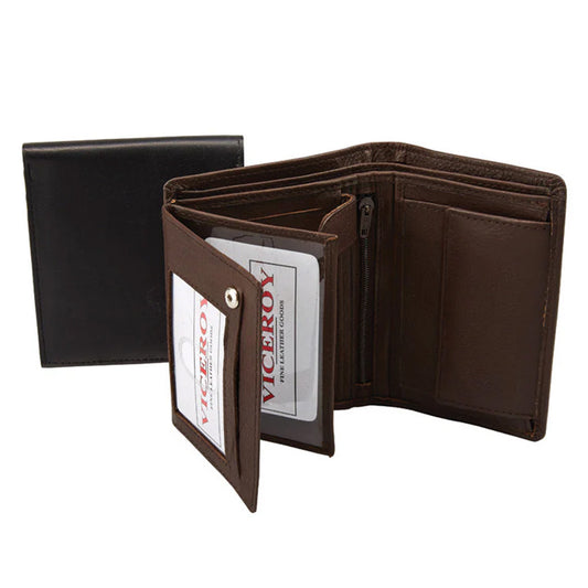 Leather Wallet w/ Removable ID Pocket- 5575