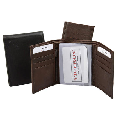 Leather Tri-Fold Wallet - 5637