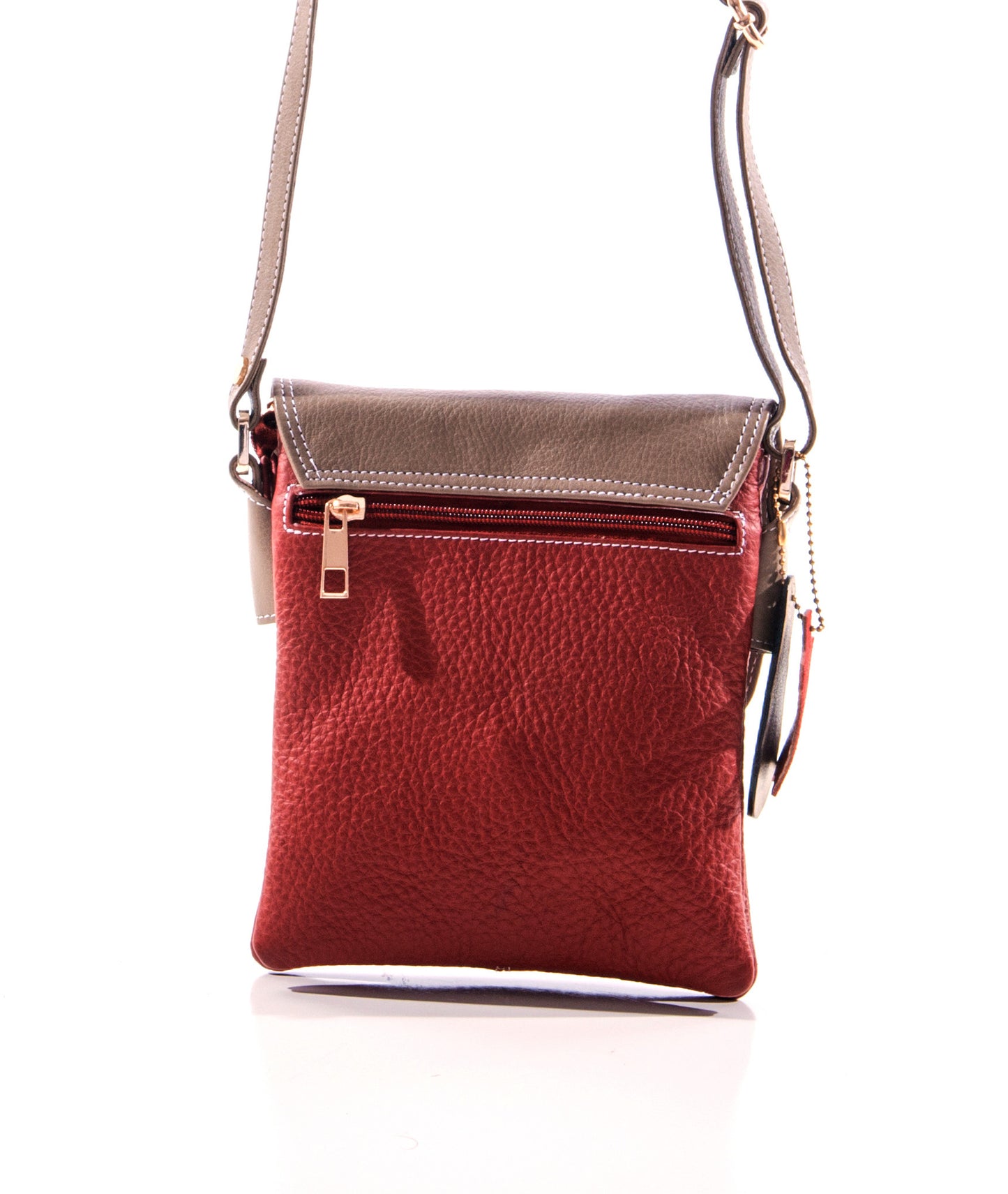 Small Leather Cross-Body Buckle Bag - LB947