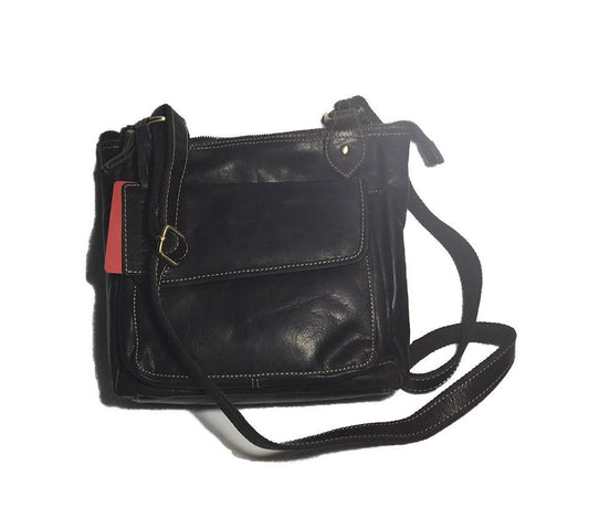 Vintage Leather Cross-Body Bag - MI193