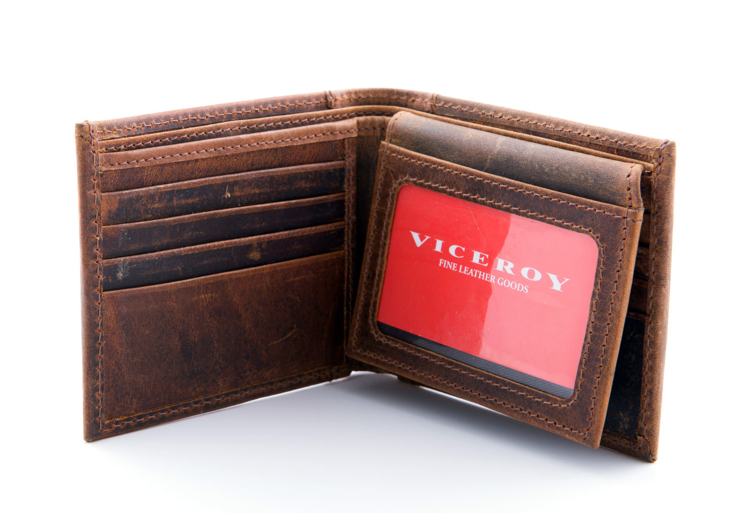 Vintage Leather Bi-Fold Hipster Wallet - ZB27