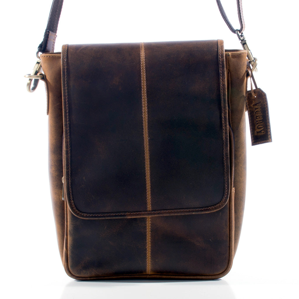 Vintage Leather Shoulder Bag - ZP03